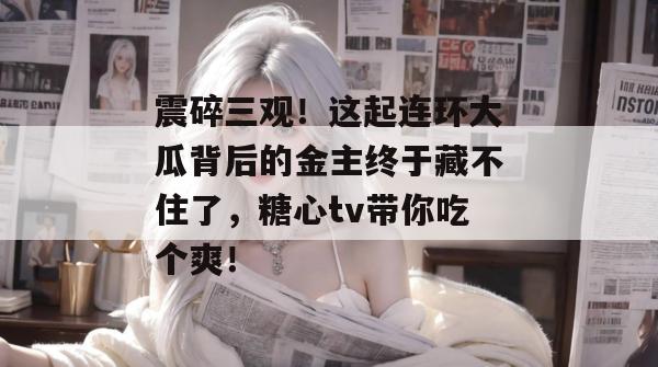 震碎三观！这起连环大瓜背后的金主终于藏不住了，糖心tv带你吃个爽！